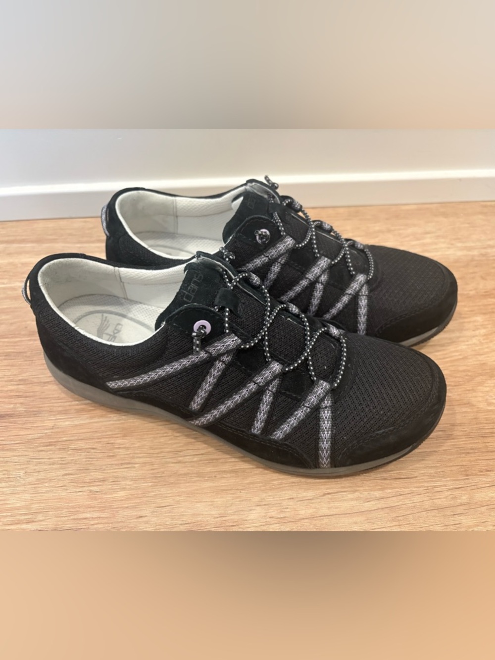 Dansko Women’s Honor Comfort Black Casual Sneakers Shoes Arch EU 39 US 8.5 / 9